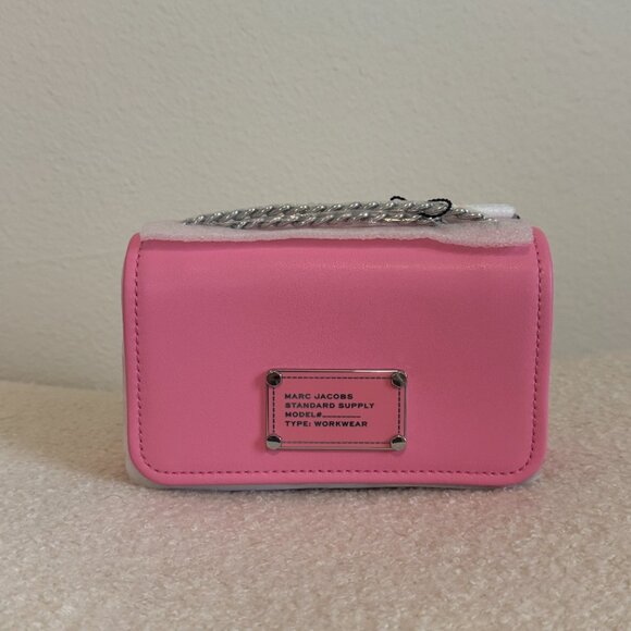 NWT   Marc Jacobs Small Crossbody Bag Petal Pink / Chain Strap - Picture 1 of 4